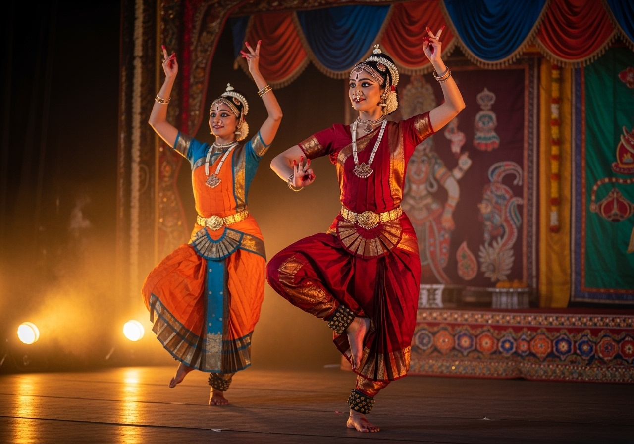 Traditional cultural dance performance